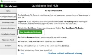 Run Quickbooks File Doctor