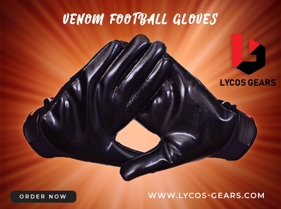 venom football receiver gloves