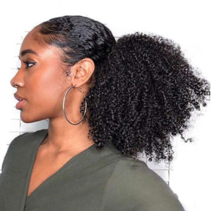 Get that volume in your ponytail with curly ponytail hair extension